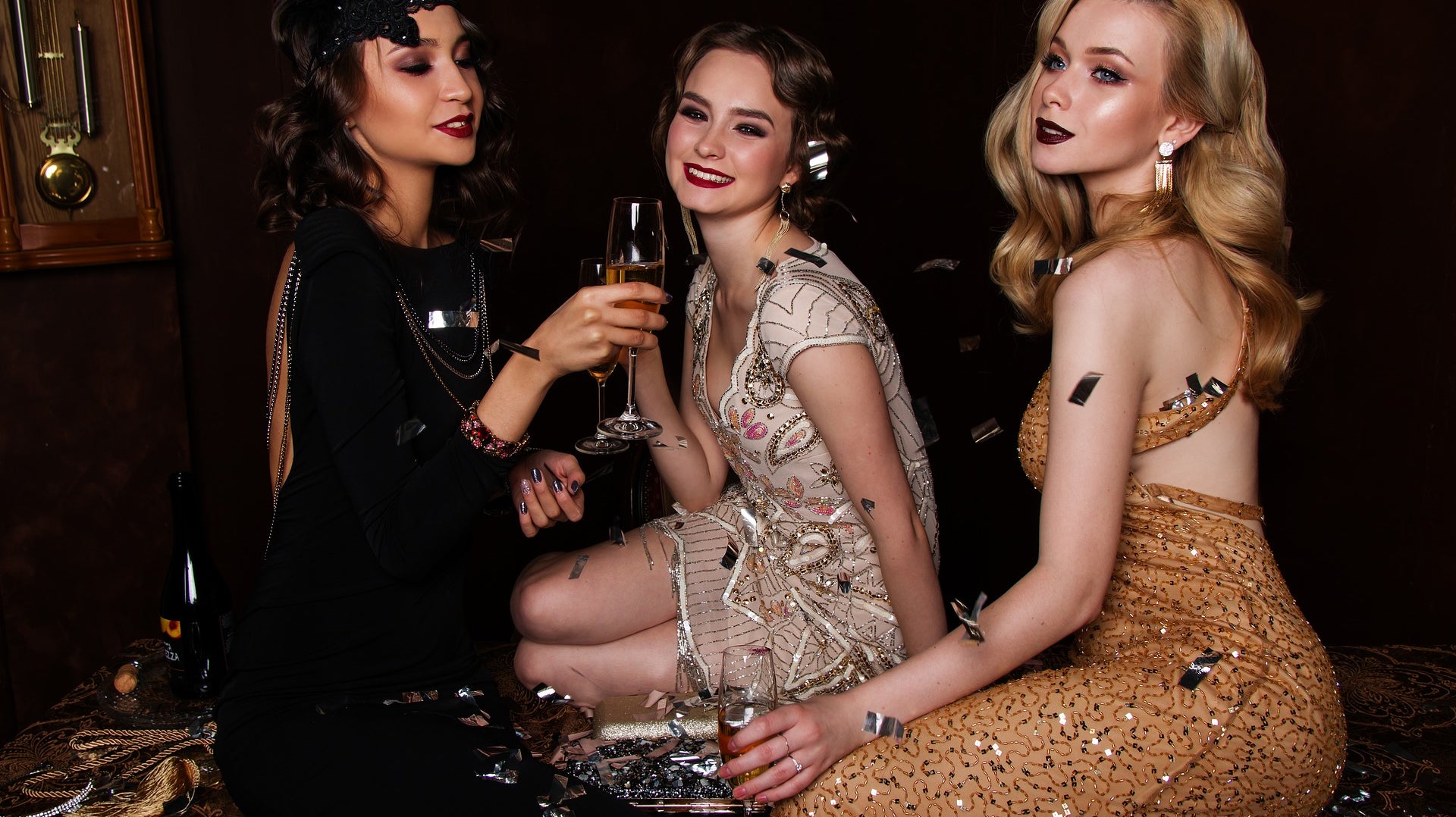 look capodanno glitter crema corpo brillantini