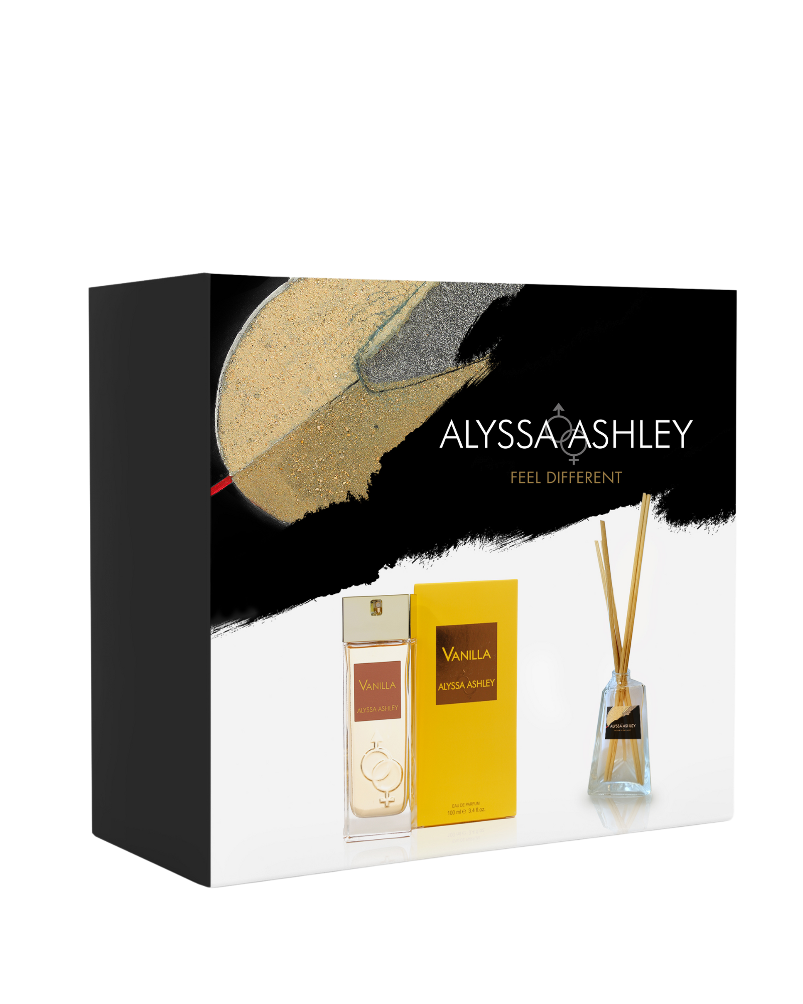 Vanilla + scented home diffuser set