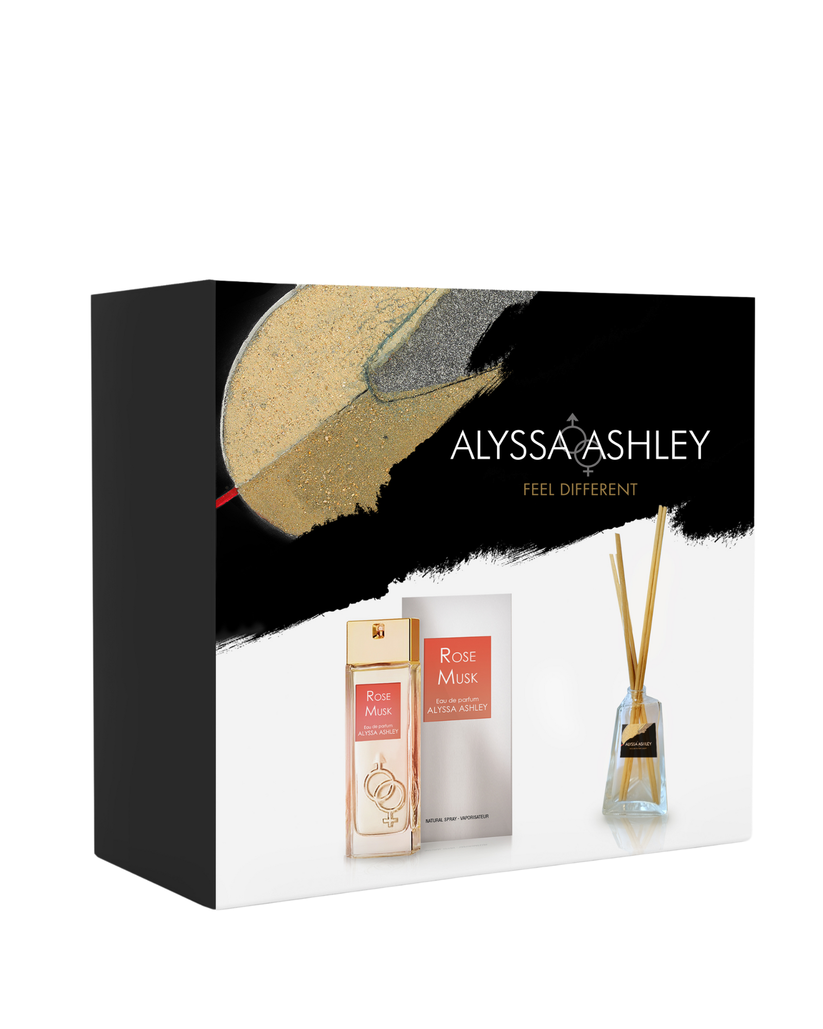 Rose Musk + scented home diffuser set