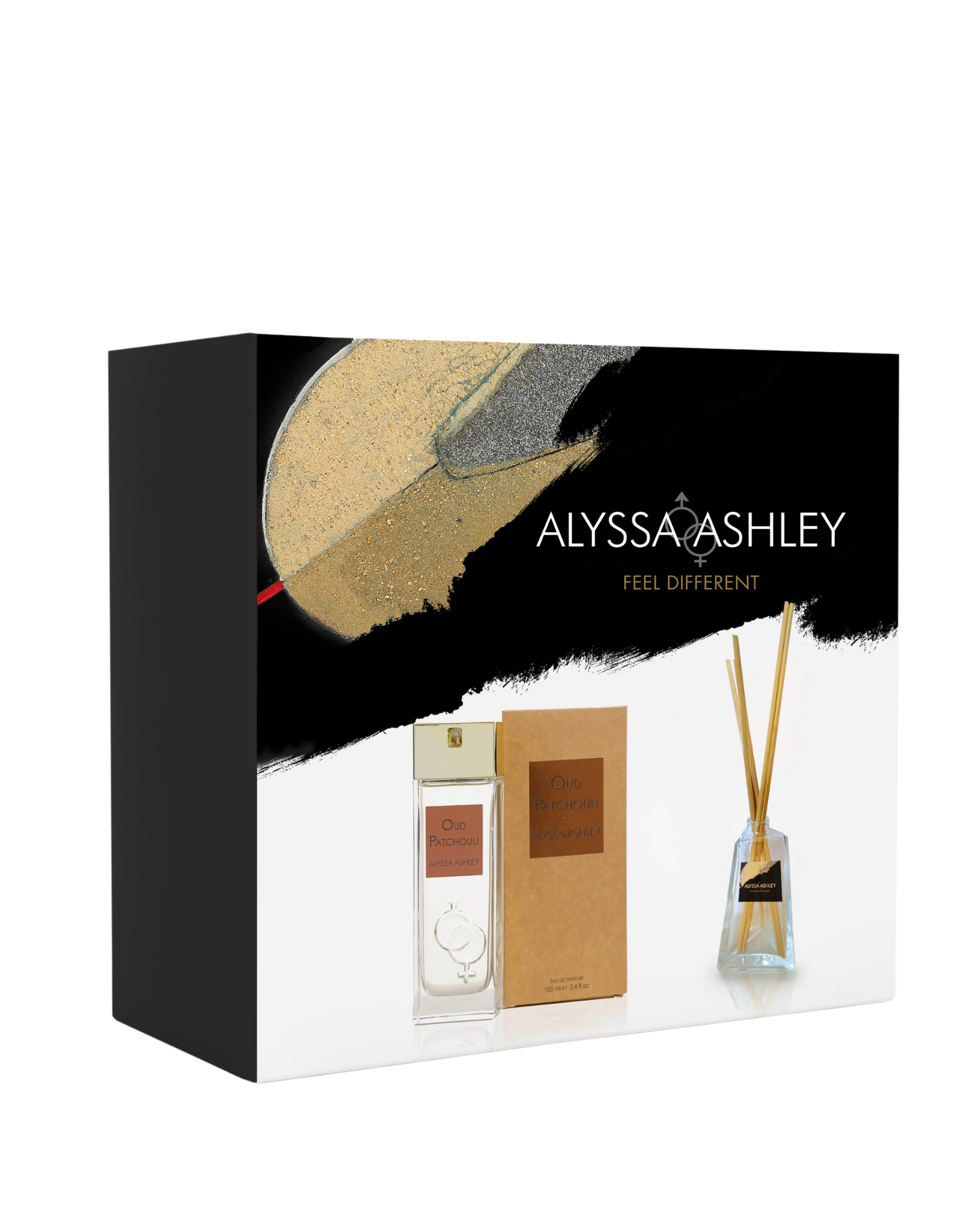 Oud Patchouli + scented home diffuser set