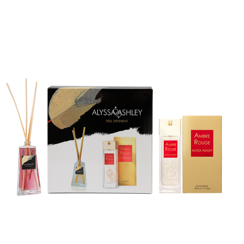 Ambre Rouge + scented home diffuser set