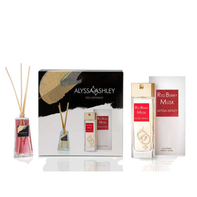 Redberry Musk + scented home diffuser set